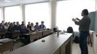 Сегодня  ученикам "ИНК-класса" прочитал лекции Алексей Паевский.