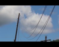 Покосившиеся столбы линии электро-передач – извечная проблема нашего города