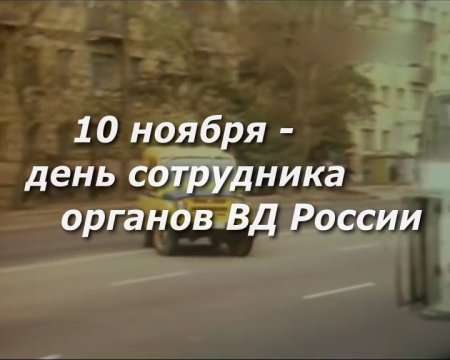Посвящается дню сотрудников МВД России.